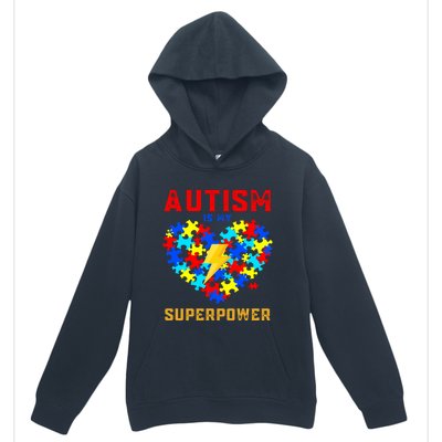 Autism Is My Super Power Superhero Autism Awareness Gift Urban Pullover Hoodie