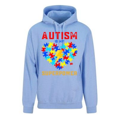 Autism Is My Super Power Superhero Autism Awareness Gift Unisex Surf Hoodie