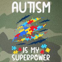 'Autism Is My Superpower Legacy Tie Dye Trucker Hat