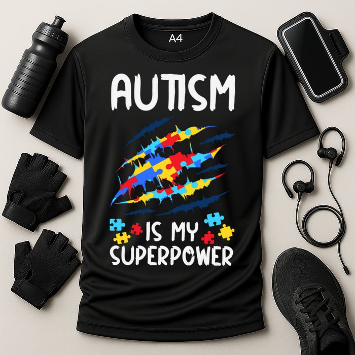 'Autism Is My Superpower Performance Shirt