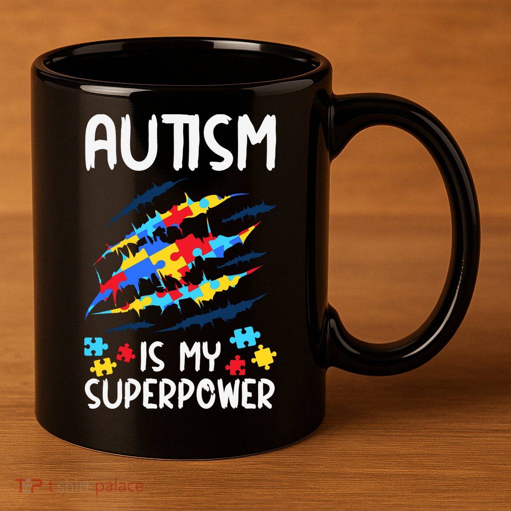 'Autism Is My Superpower 11oz C Handle Ceramic Mug