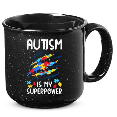 'Autism Is My Superpower 15oz Campfire Ceramic Mug