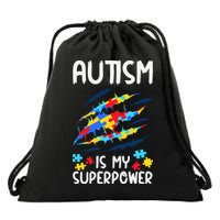 'Autism Is My Superpower Drawstring Bag