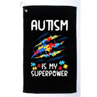 'Autism Is My Superpower Golf Towel