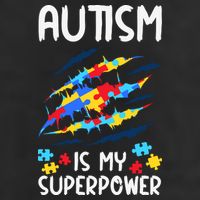 'Autism Is My Superpower Golf Towel