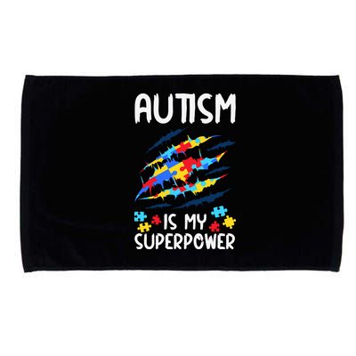 'Autism Is My Superpower Microfiber Hand Towel