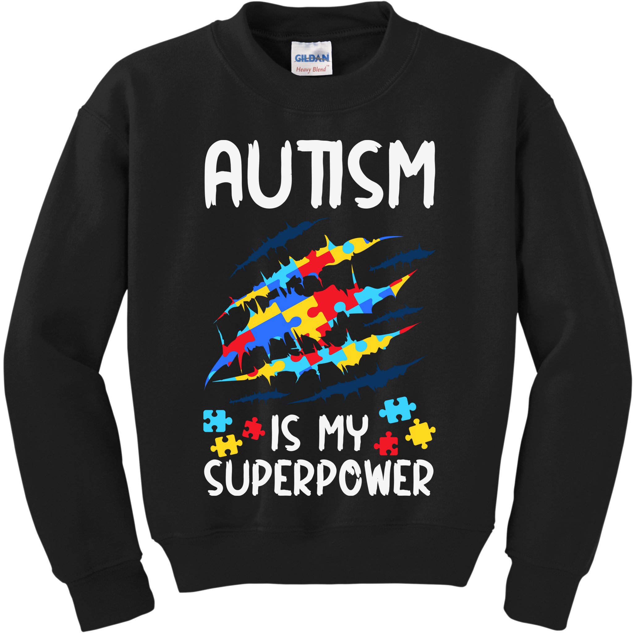 'Autism Is My Superpower Kids Sweatshirt