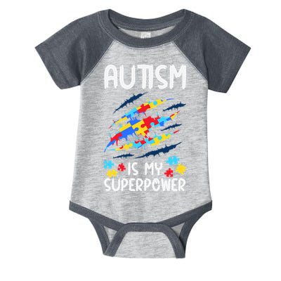 'Autism Is My Superpower Infant Baby Jersey Bodysuit