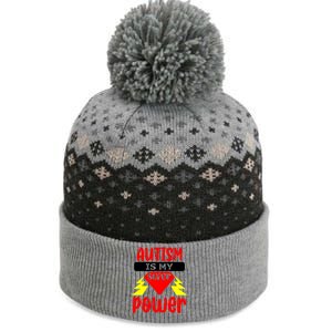 Autism Is My Super Power Gift The Baniff Cuffed Pom Beanie