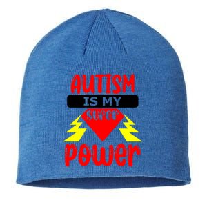 Autism Is My Super Power Gift Sustainable Beanie