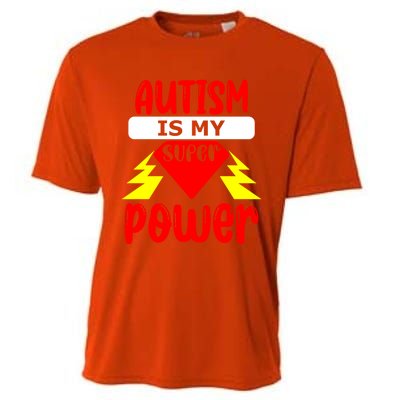 Autism Is My Super Power Cool Gift Cooling Performance Crew T-Shirt