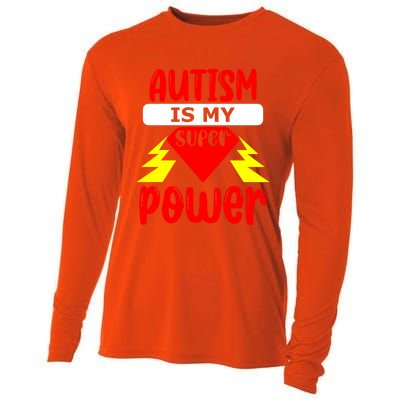 Autism Is My Super Power Cool Gift Cooling Performance Long Sleeve Crew