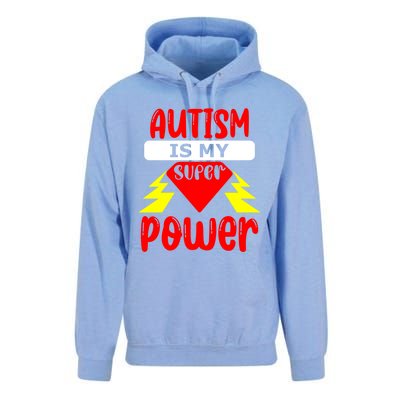 Autism Is My Super Power Cool Gift Unisex Surf Hoodie