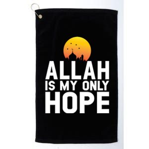 Allah Is My Only Hope Islamic Muslim Ramadan Gift Platinum Collection Golf Towel