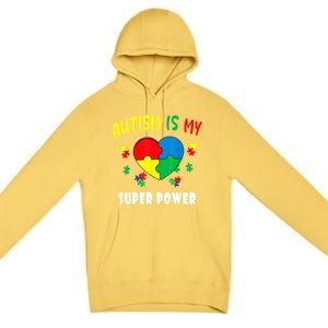 Autism Is My Super Power Premium Pullover Hoodie