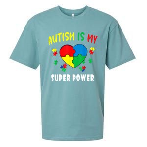 Autism Is My Super Power Sueded Cloud Jersey T-Shirt