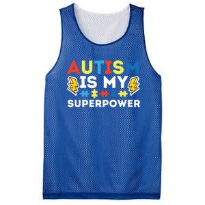 Autism Is My Superpower Autistic Advocate Gift Mesh Reversible Basketball Jersey Tank