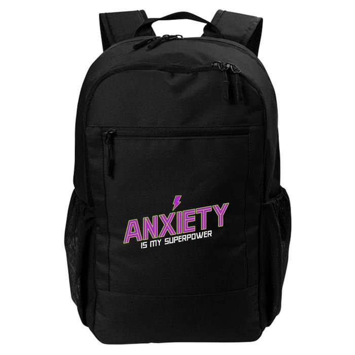 Anxiety Is My Superpower Funny Introvert Antisocial Humor Daily Commute Backpack