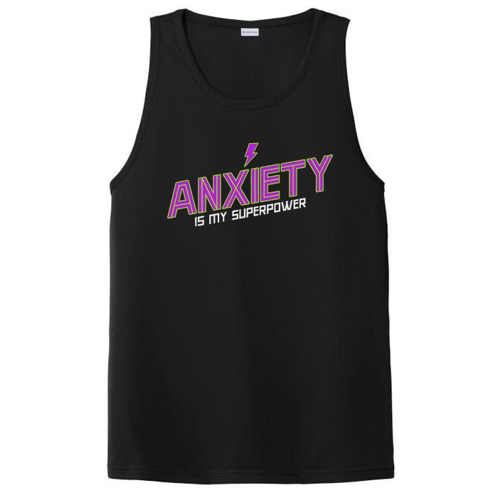 Anxiety Is My Superpower Funny Introvert Antisocial Humor PosiCharge Competitor Tank