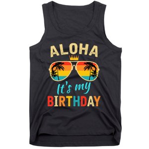 Aloha ItS My Birthday Tropical Luau Costume Party Hawaii Tank Top