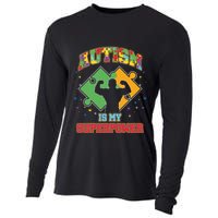 Autism Is My Superpower Autistic Autism Awareness Gift Cooling Performance Long Sleeve Crew