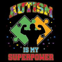 Autism Is My Superpower Autistic Autism Awareness Gift Cooling Performance Long Sleeve Crew
