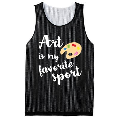 Art Is My Favorite Sport Artsy Paint Palette Brush Painter Mesh Reversible Basketball Jersey Tank