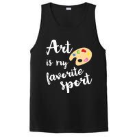 Art Is My Favorite Sport Artsy Paint Palette Brush Painter PosiCharge Competitor Tank