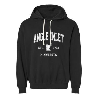 Angle Inlet Minnesota Mn Vintage Athletic Sports Garment-Dyed Fleece Hoodie