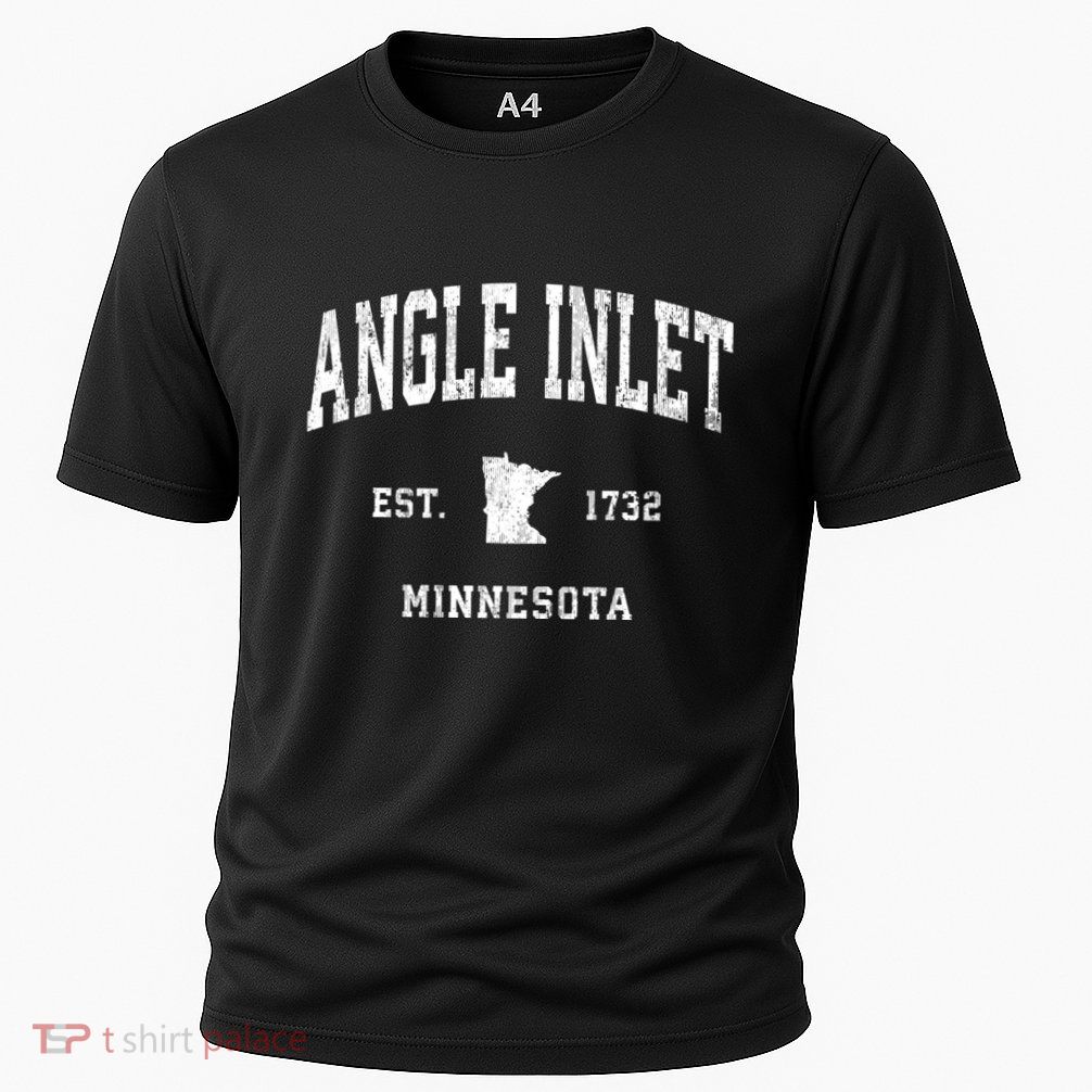 Angle Inlet Minnesota Mn Vintage Athletic Sports Performance Shirt