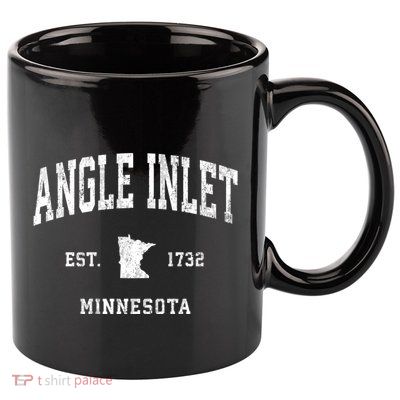 Angle Inlet Minnesota Mn Vintage Athletic Sports 11oz C Handle Ceramic Mug