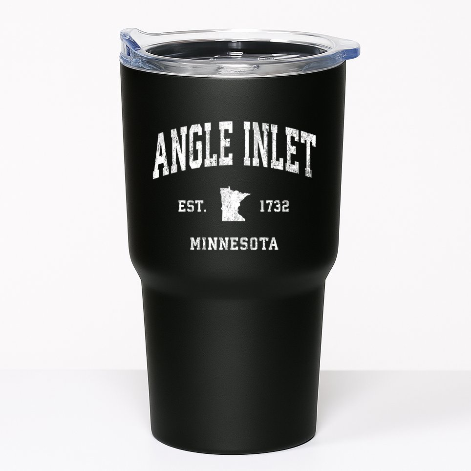 Angle Inlet Minnesota Mn Vintage Athletic Sports Tumbler