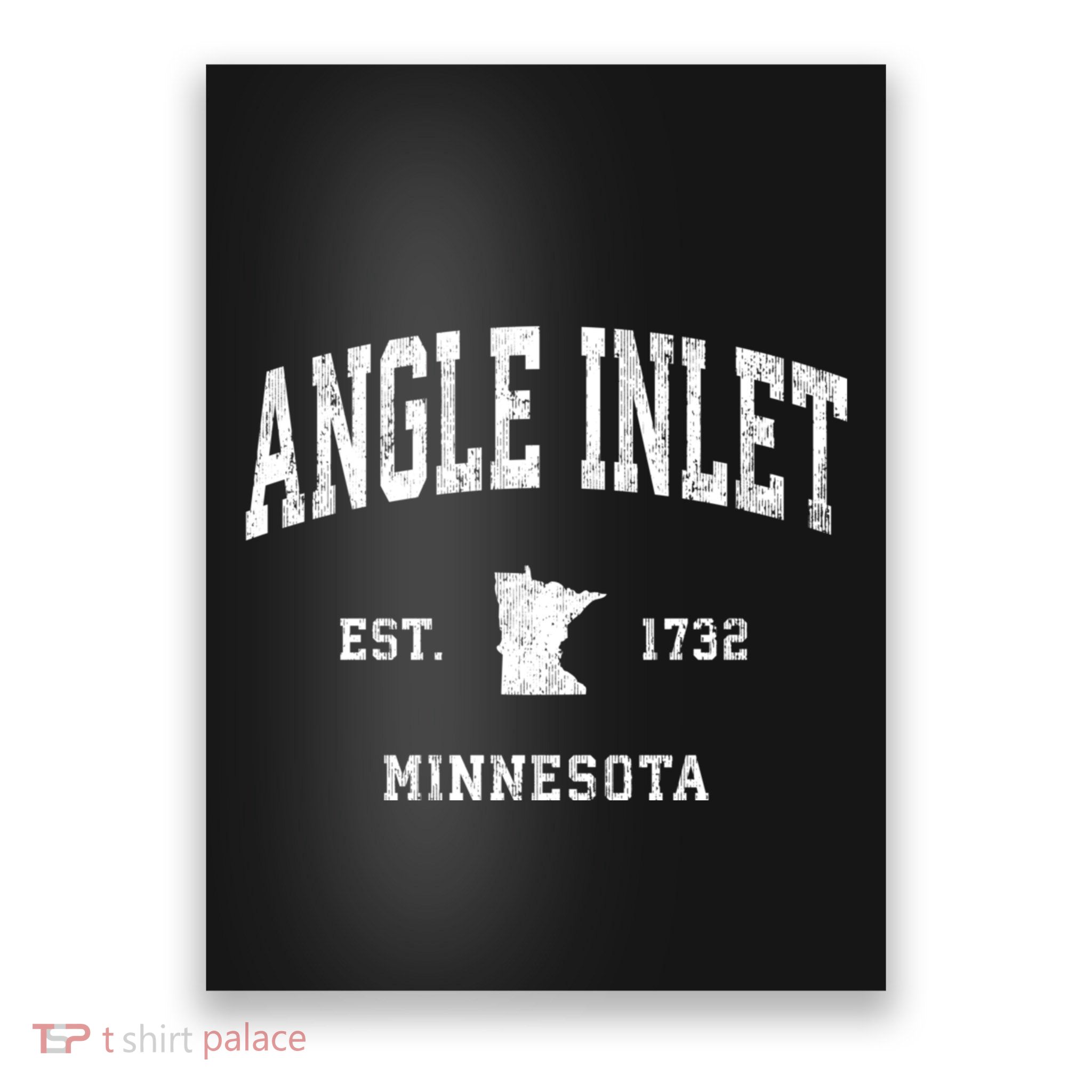Angle Inlet Minnesota Mn Vintage Athletic Sports Poster