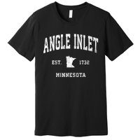 Angle Inlet Minnesota Mn Vintage Athletic Sports Premium T-Shirt