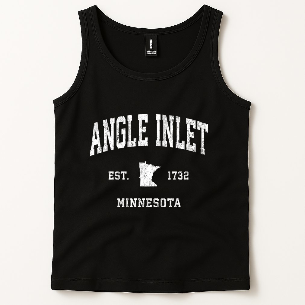 Angle Inlet Minnesota Mn Vintage Athletic Sports Tank Top