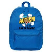 Autism Is My Superpower / Raise Awareness Autistic Support Cute Gift 16 in Basic Backpack