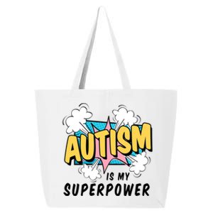 Autism Is My Superpower / Raise Awareness Autistic Support Cute Gift 25L Jumbo Tote