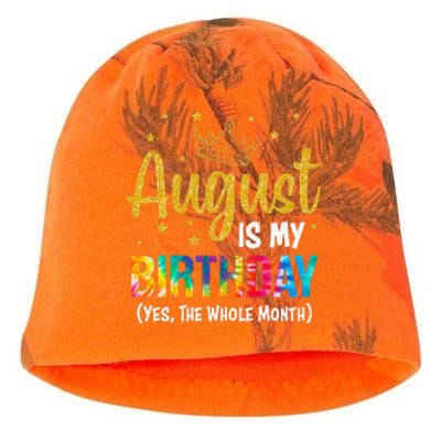 August Is My Birthday Yes The Whole Month August Birthday Kati - Camo Knit Beanie