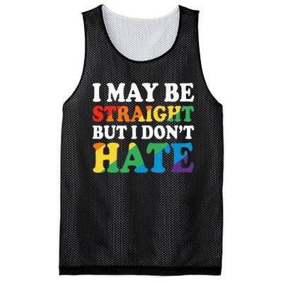 Ally I May Be Straight But I Don't Hate Mesh Reversible Basketball Jersey Tank