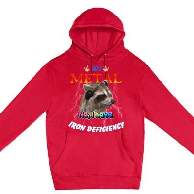 Am I Metal No I Have Iron Deficiency Meme Premium Pullover Hoodie