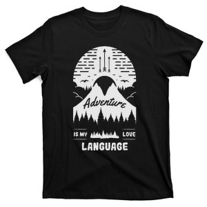 Adventure is My Love Language Hiking and Camping T-Shirt