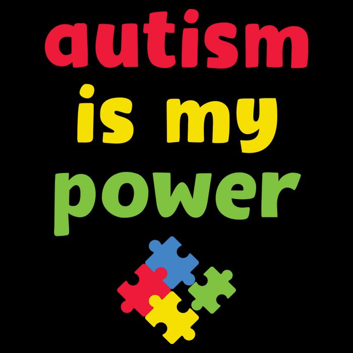 Autism Is My Power Autism Awareness Drawstring Bag