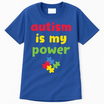 Autism Is My Power Autism Awareness Tall T-Shirt