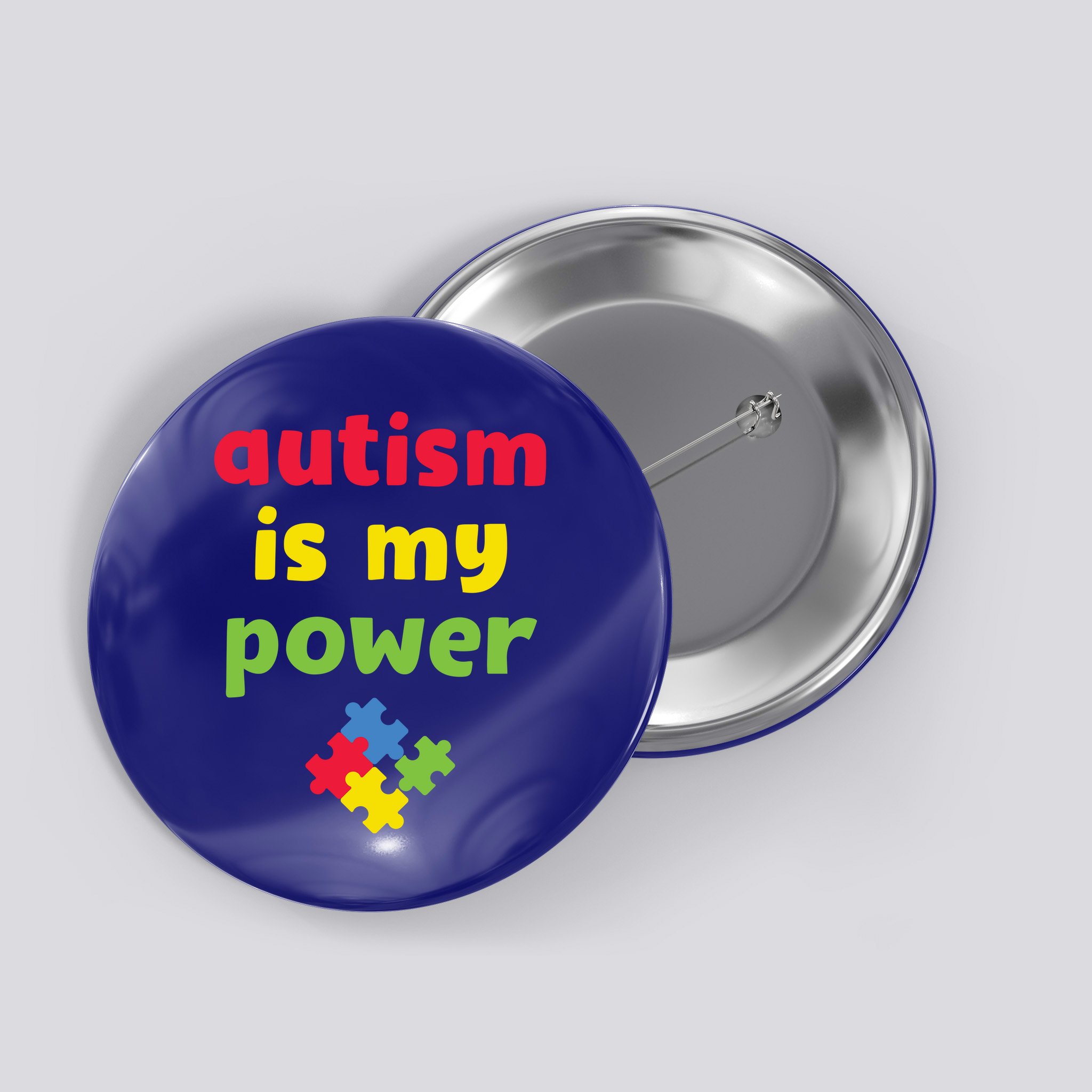 Autism Is My Power Autism Awareness Button