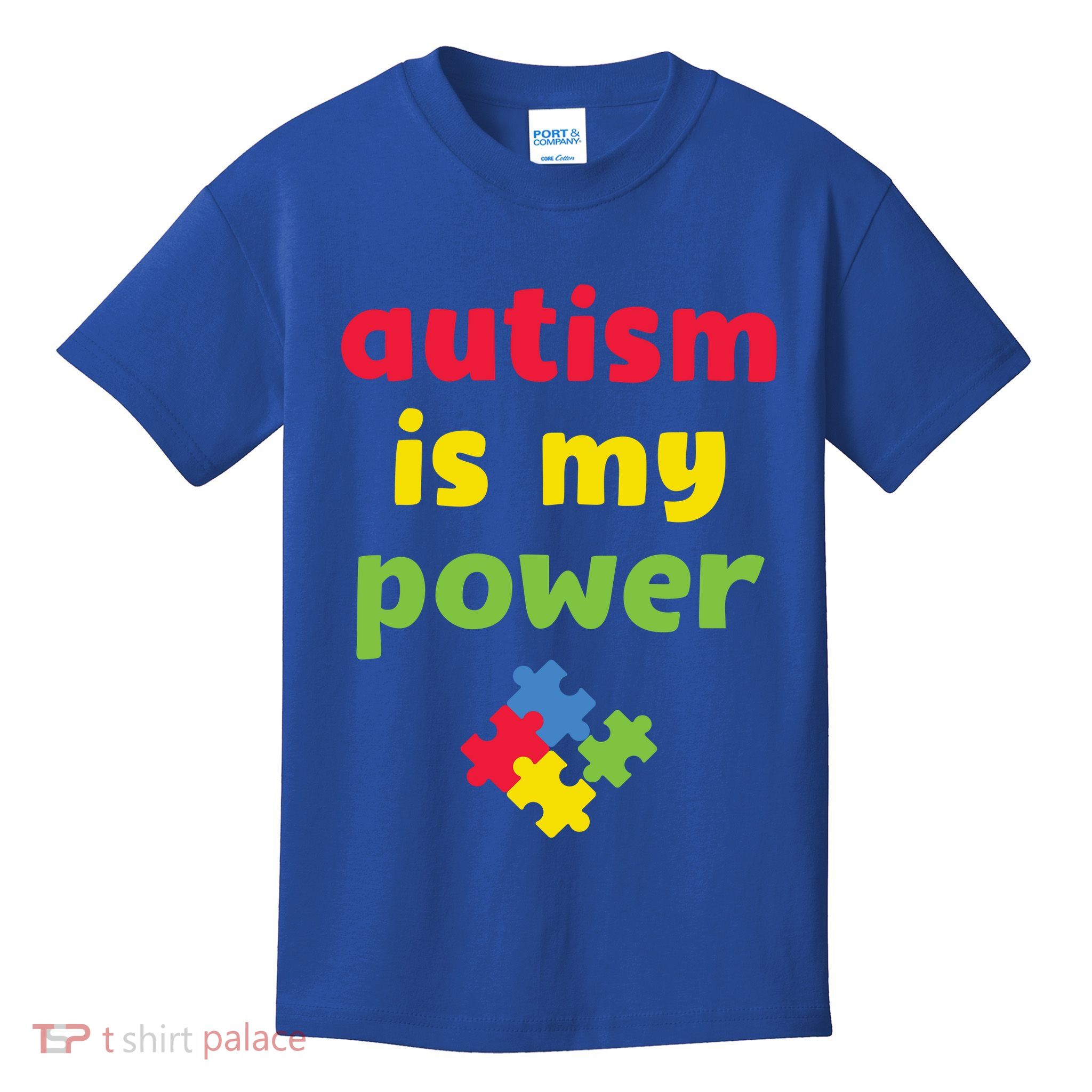 Autism Is My Power Autism Awareness Kids T-Shirt