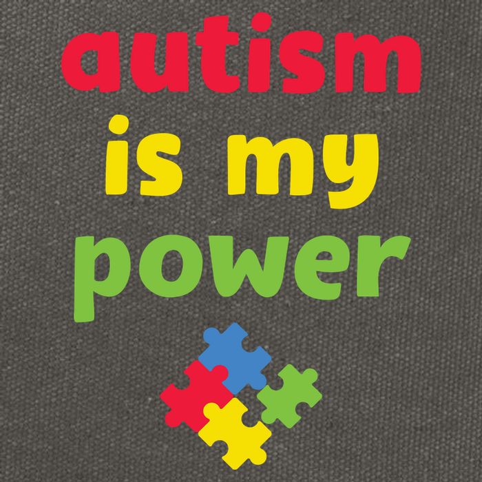 Autism Is My Power Autism Awareness Cotton Canvas Backpack
