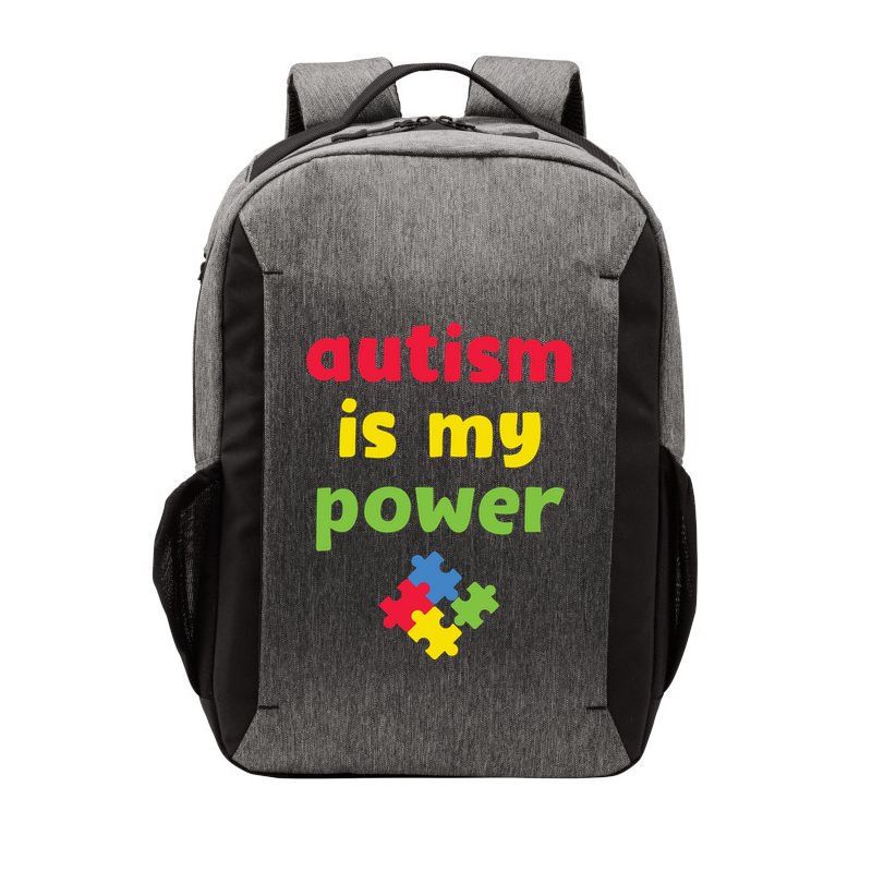 Autism Is My Power Autism Awareness Vector Backpack