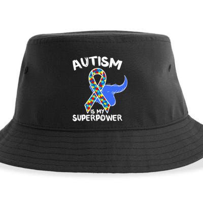 Autism Is My Superpower Awareness Support Family Autism Meaningful Gift Sustainable Bucket Hat