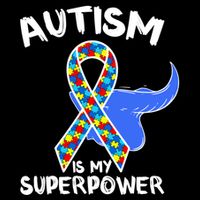 Autism Is My Superpower Awareness Support Family Autism Meaningful Gift 7-Panel Snapback Hat