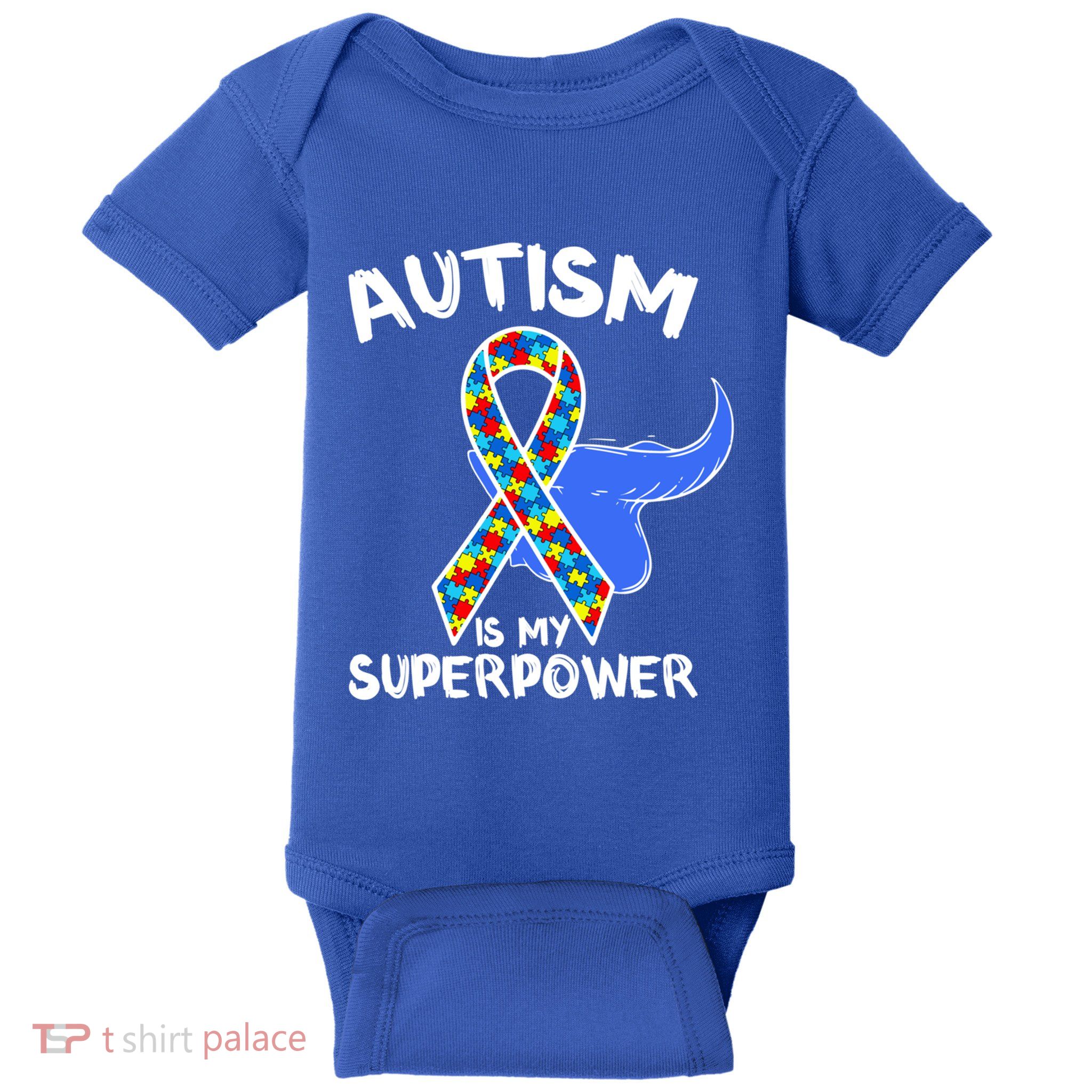 Autism Is My Superpower Awareness Support Family Autism Meaningful Gift Baby Bodysuit